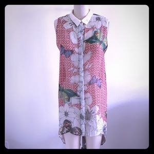 JOHNNY WAS Sheer blouse